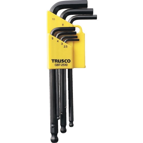 TRUSCO ボールポイント式六角棒レンチ 7本組 GB7-2510_