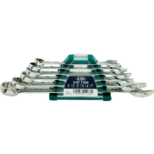 ＡＳＨ　コンビネーションスパナセット６本組　ＳＮＴ１１０Ｈ＿