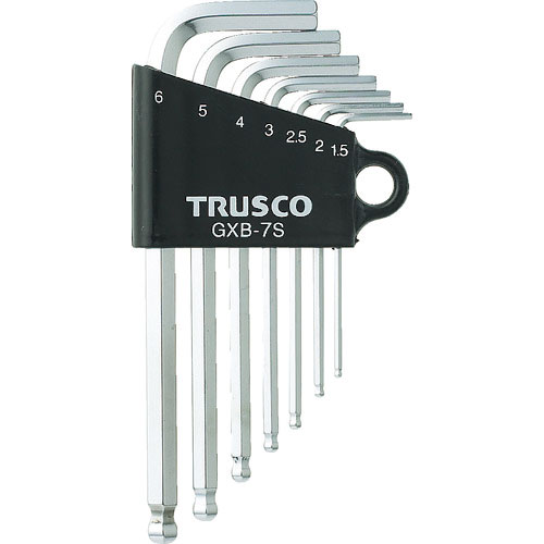 TRUSCO ボールポイント六角棒レンチセット 7本組 GXB-7S_