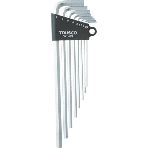 ＴＲＵＳＣＯ　ロング六角棒レンチセット　８本組　ＧＸＬ－８Ｓ＿
