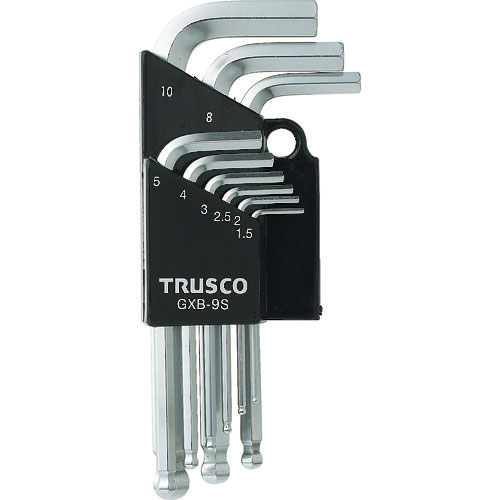 TRUSCO ボールポイント六角棒レンチセット 9本組 GXB-9S_