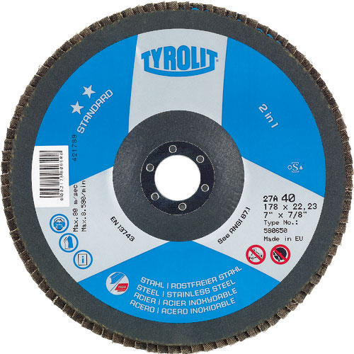 ＴＹＲＯＬＩＴ　フラップディスク　スタンダードタイプ　１２５ｍｍ　＃１２０＿