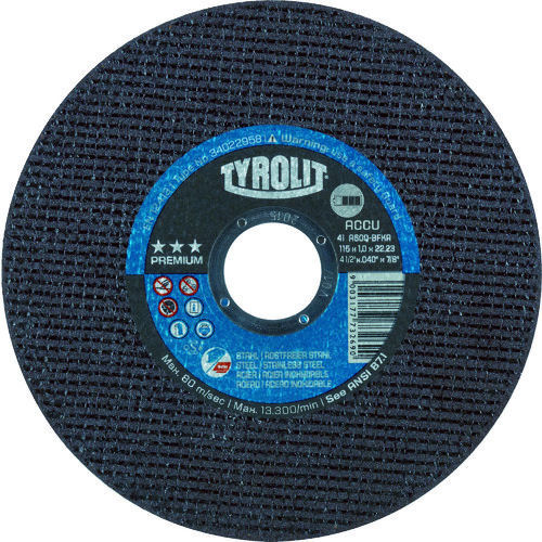 TYROLIT コードレスグラインダー対応切断砥石 ACCU 125X1X2_