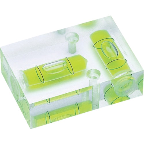 KOD 平クロス型アイベル水平器(取付穴付) 20mm_