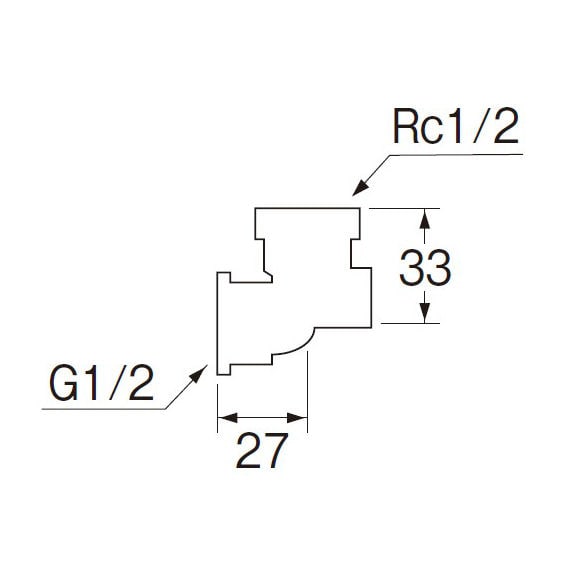 座付水栓エルボ　ＪＴ７３９－１－１３