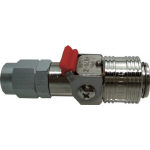 チヨダ　メガフローＸパージ付真鍮８×１２ポリウレタンホース用＿