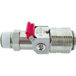 チヨダ　メガフローＸパージ付真鍮６．５×１０ポリウレタンホース用＿