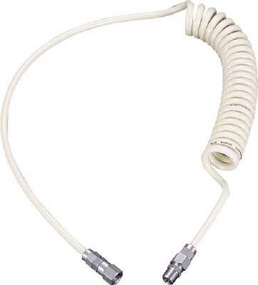 ＴＲＵＳＣＯ　ウレタンコイルホース　４．０ｍ　ネオグレー＿