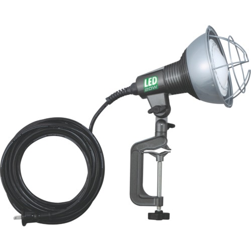 ハタヤ　ＬＥＤ作業灯　２０Ｗ電球色広角タイプ　電線１０ｍ＿