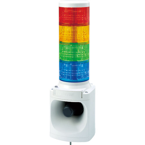 パトライト　ＬＥＤ積層信号灯付き電子音報知器　赤、黄、緑、青　ＤＣ２４＿