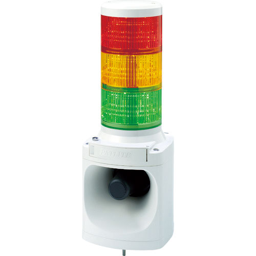 パトライト　ＬＥＤ積層信号灯付き電子音報知器　赤、黄、緑　ＤＣ２４Ｖ＿