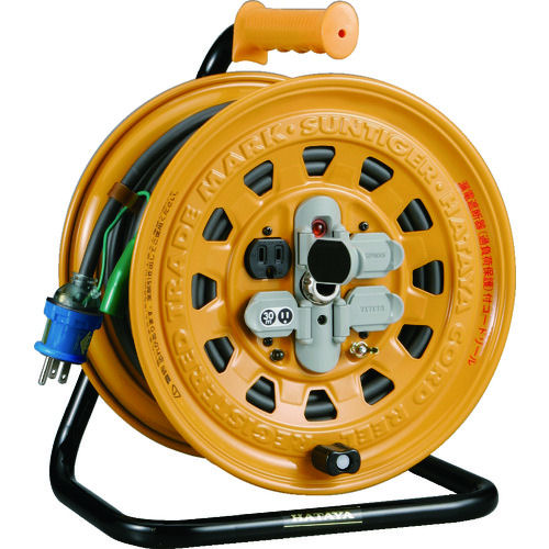 ハタヤ サンタイガーリール 単相100V 20m アース・ブレーカー付_