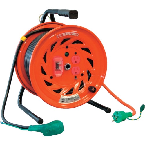 日動 電工ドラム びっくリール 100V アース過負荷漏電しゃ断器付 30m_
