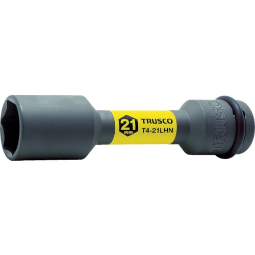 ＴＲＵＳＣＯ　インパクト用薄肉ホイルナットロングソケット　２１ｍｍ差込角１２．７＿
