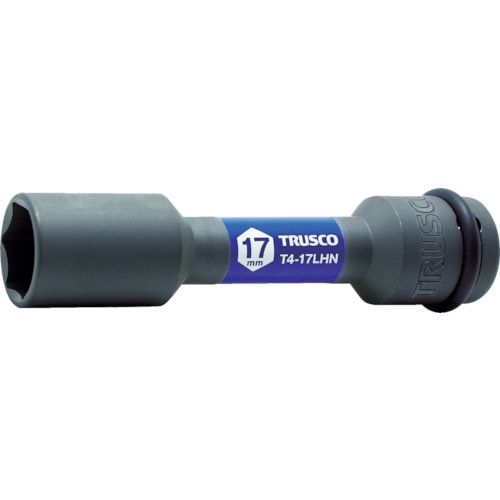 ＴＲＵＳＣＯ　インパクト用薄肉ホイルナットロングソケット　１７ｍｍ差込角１２．７＿