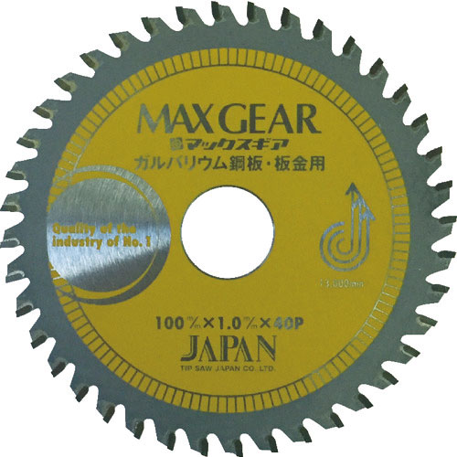 チップソージャパン マックスギア ガルバ・板金用160_