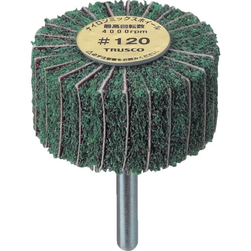 ＴＲＵＳＣＯ　ナイロンミックスホイール外径３０×厚み２５×軸６　＃８０　５個入＿