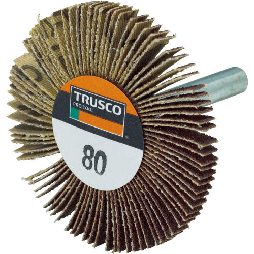 ＴＲＵＳＣＯ　薄型フラップホイール　５０Ｘ５Ｘ６　＃８０　５個入＿