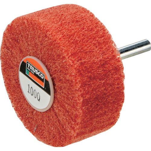 ＴＲＵＳＣＯ　ナイロン軸付ホイル外径１００×厚み２５×軸６　１０００＃　５個入＿