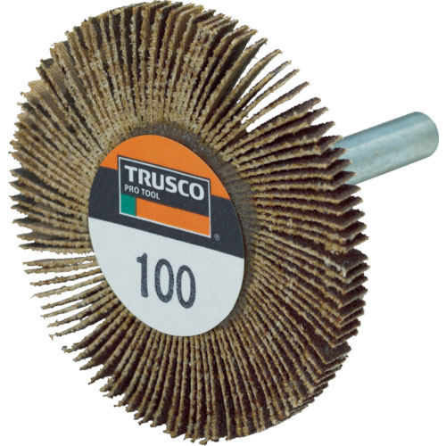 ＴＲＵＳＣＯ　薄型フラップホイール　５０Ｘ５Ｘ６　＃１００　５個入＿