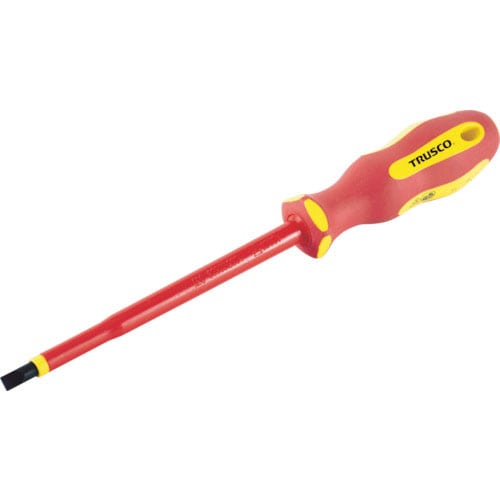 TRUSCO 絶縁ドライバー(マグネット入り) (-8.0X175mm)_