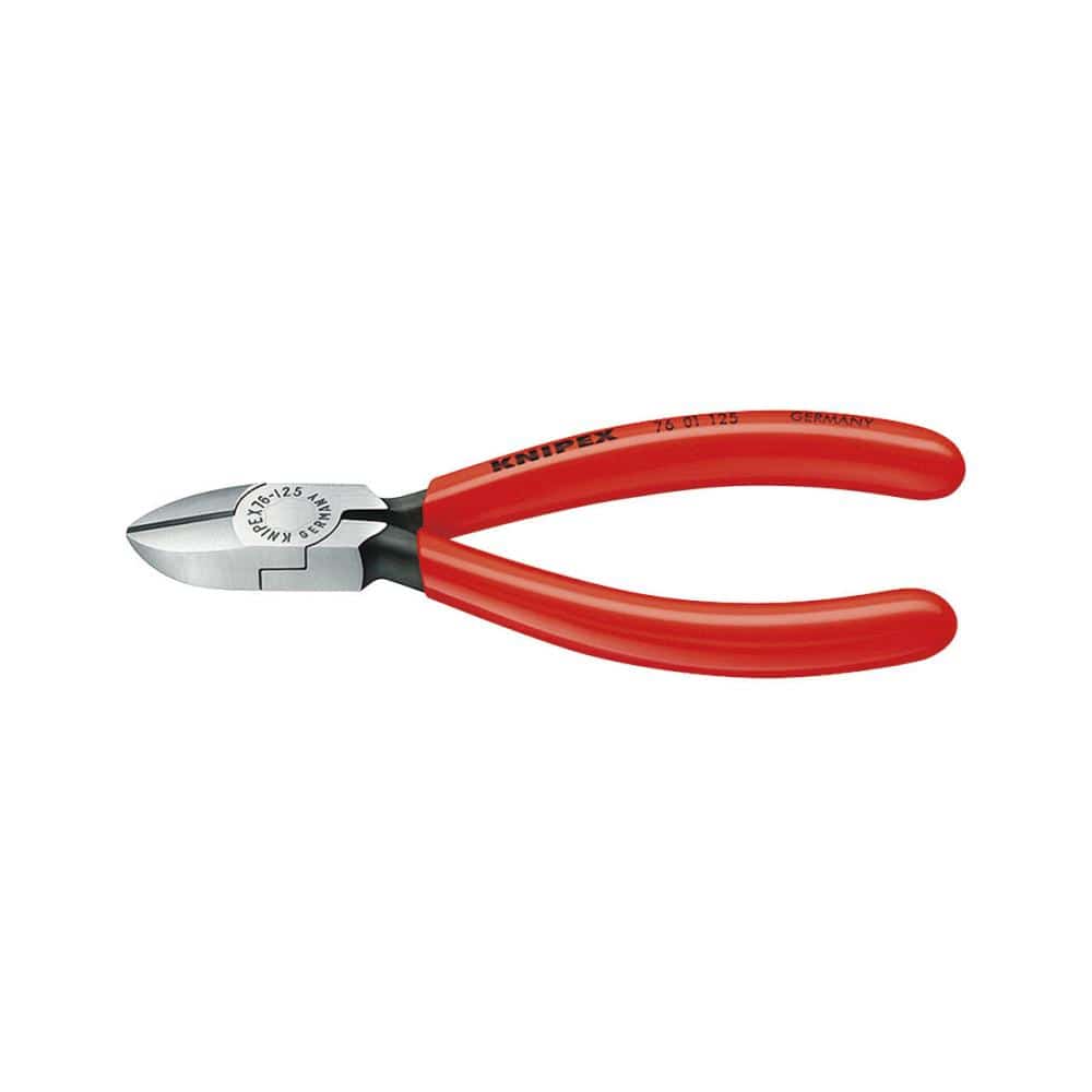 KNIPEX エレクトロニクスニッパー 125mmプラスチックコーティングハンドル 7601-125