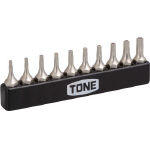 TONE T型トルクスビットセット(いじり防止タイプ) BTTH10S_