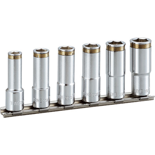 ＴＯＮＥ　ナットキャッチディープソケットセット（６角・ホルダー付）　６ｐｃｓ　ＨＳＣＬ３０６＿