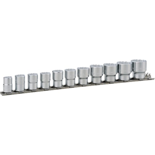 ＴＯＮＥ　ソケットセット（１２角・ホルダー付）インチサイズ　１１ｐｃｓ　ＨＤＢ３１１＿