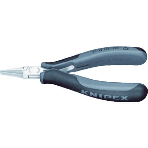 ＫＮＩＰＥＸ　ＥＳＤ精密用プライヤー　半丸　１１５ｍｍ＿
