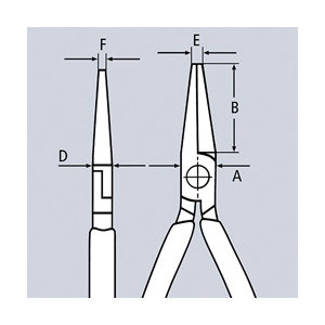 ＫＮＩＰＥＸ　時計細工用アジャスティングプライヤー　１２５ｍｍ　３７２１－１２５