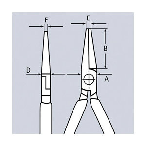 ＫＮＩＰＥＸ　時計細工用アジャスティングプライヤー　１２５ｍｍ　３７１１－１２５