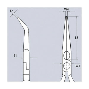 ＫＮＩＰＥＸ　メカニックプライヤー　２００ｍｍ　コンフォートハンドル　３８２５－２００