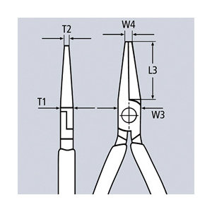 ＫＮＩＰＥＸ　メカニックプライヤー　２００ｍｍ　コンフォートハンドル　３８１５－２００