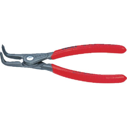 KNIPEX 4921-A01 軸用精密スナップリングプライヤー 曲_