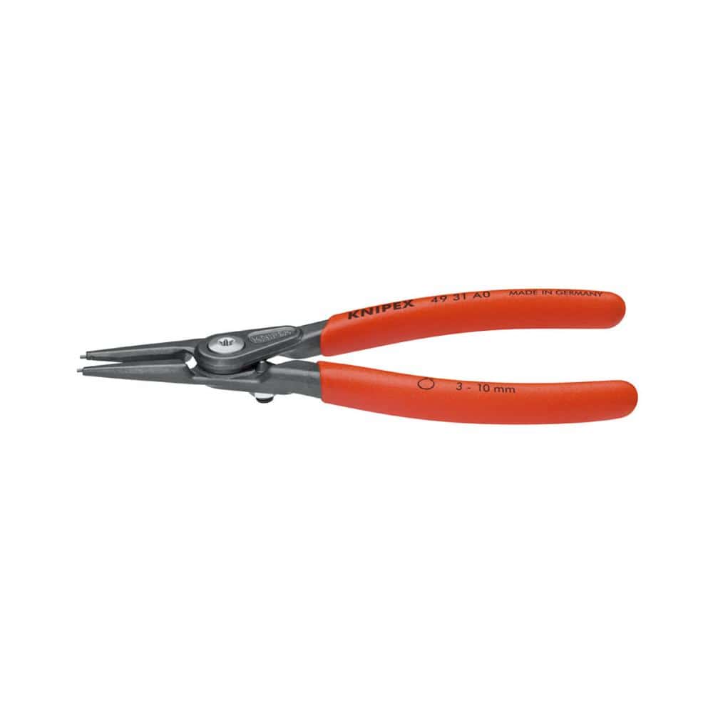 ＫＮＩＰＥＸ　軸用精密スナップリングプライヤー　直　先端径０．９ｍｍ　１４０ｍｍ　　４９３１－Ａ０