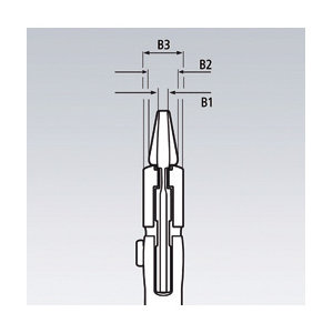 ＫＮＩＰＥＸ　航空機整備用　プライヤーレンチ　１５０ｍｍ　コンフォートハンドル　８６０５－１５０Ｓ０２