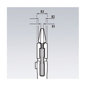 ＫＮＩＰＥＸ　航空機整備用　プライヤーレンチ　１８０ｍｍ　コンフォートハンドル　８６０５－１８０Ｓ４