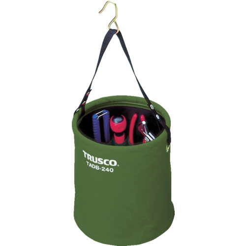 ＴＲＵＳＣＯ　アタッチメント付電工バケツ２７０Ｘ３００　ＯＤ色＿