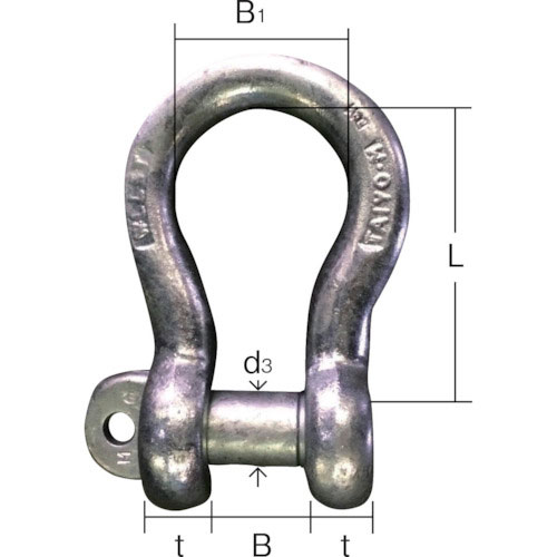 大洋　ＪＩＳシャックル　Ｍ級　ドブ　ＢＣ－６＿