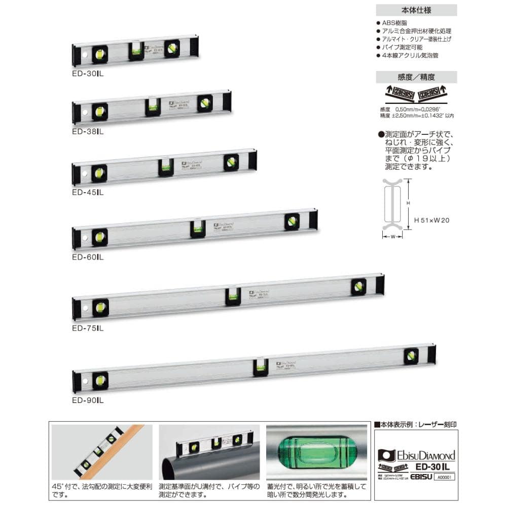 エビスダイヤモンド　アイディアルレベル　９００ｍｍ