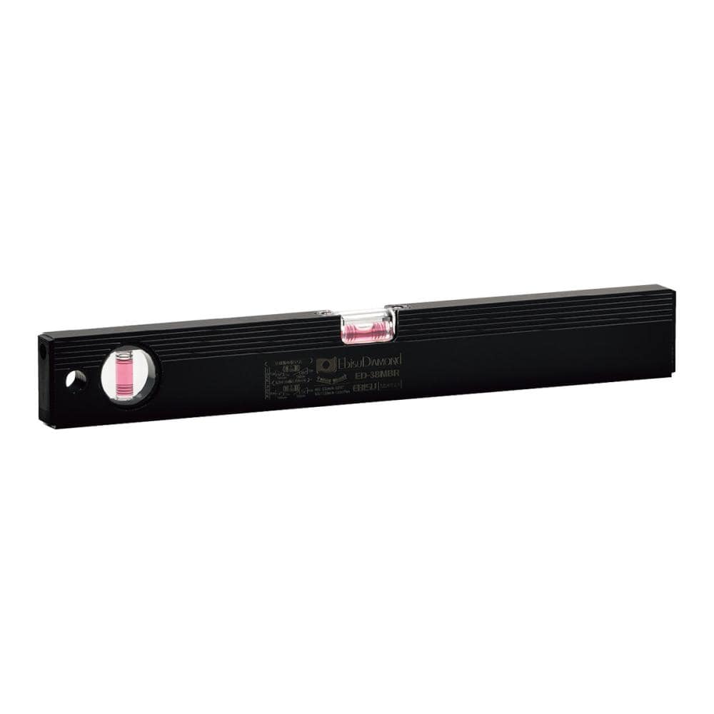 エビスダイヤモンド　磁石付ベーシックレベルブラック　３８０ｍｍ　ブラック／レッド