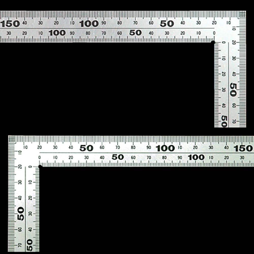 シンワ　曲尺ステン３０ｃｍ厚手広巾表裏ｃｍ目盛