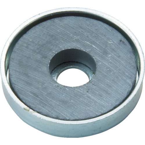 TRUSCO キャップ付フェライト磁石 外径66mm×厚み9.8mm 5個入り_