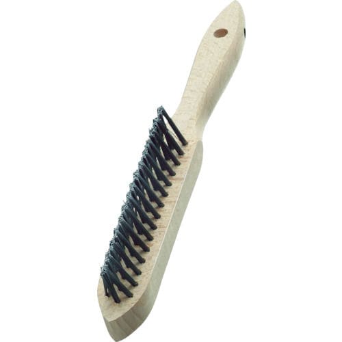 ＬＥＳＳＭＡＮＮ　３行リベット　木柄ハンドブラシ　鋼線＿