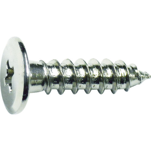TRUSCO 超低頭タッピングねじ ニッケルめっき M3X10 30本入_
