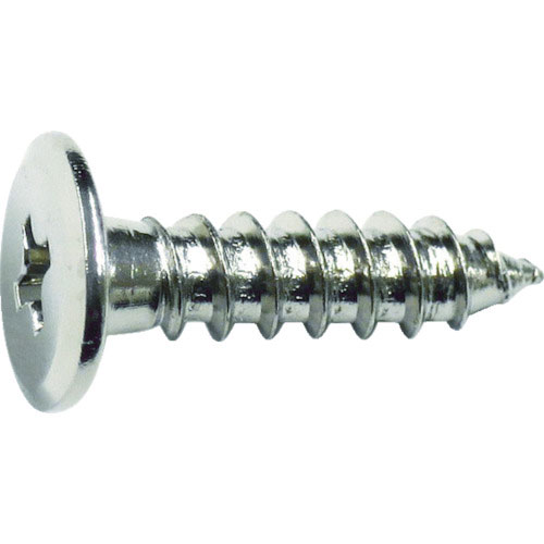 TRUSCO 超低頭タッピングねじ ステンレス M3X10 22本入_