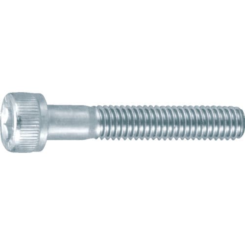 TRUSCO 六角穴付ボルト三価 白 半ネジ サイズM10X55 3本入_