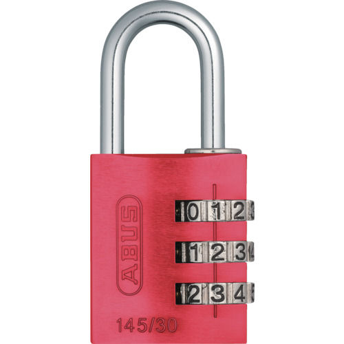 ＡＢＵＳ　ナンバー可変式南京錠　１４５－３０　レッド＿