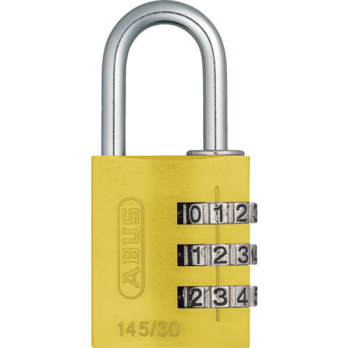 ＡＢＵＳ　ナンバー可変式南京錠　１４５－３０　イエロー＿